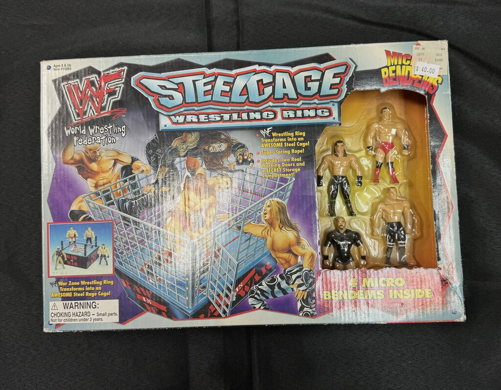 WWF Steel Cage - Just Toys- Micro Bend-Ems
