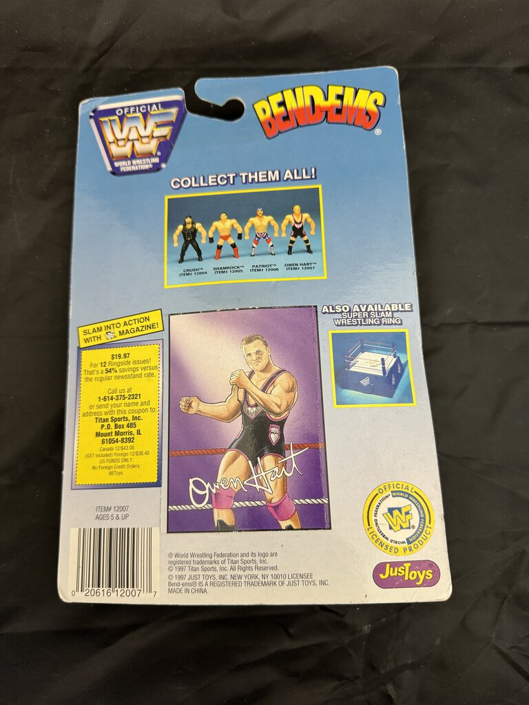 Owen Hart - Just Toys - Bend-Ems