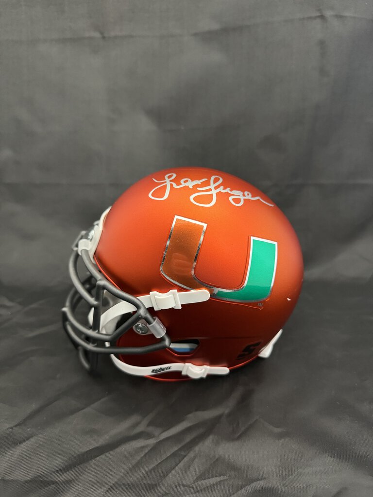 Lex Luger - Autographed Football Mini Helmet